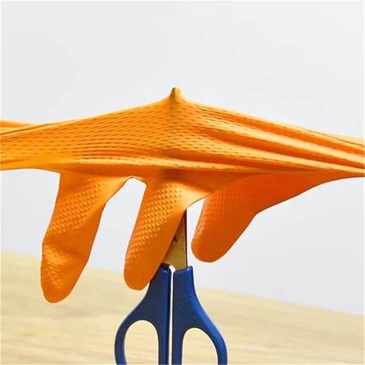 Nitrile Mechanic Glove - NOWE Wytrzymałe Pomarańczowe Rękawice Nitrylowe 8Mil