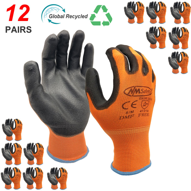 Nitrile Mechanic Glove - NMSafety 12-parowe rękawice robocze do powlekania