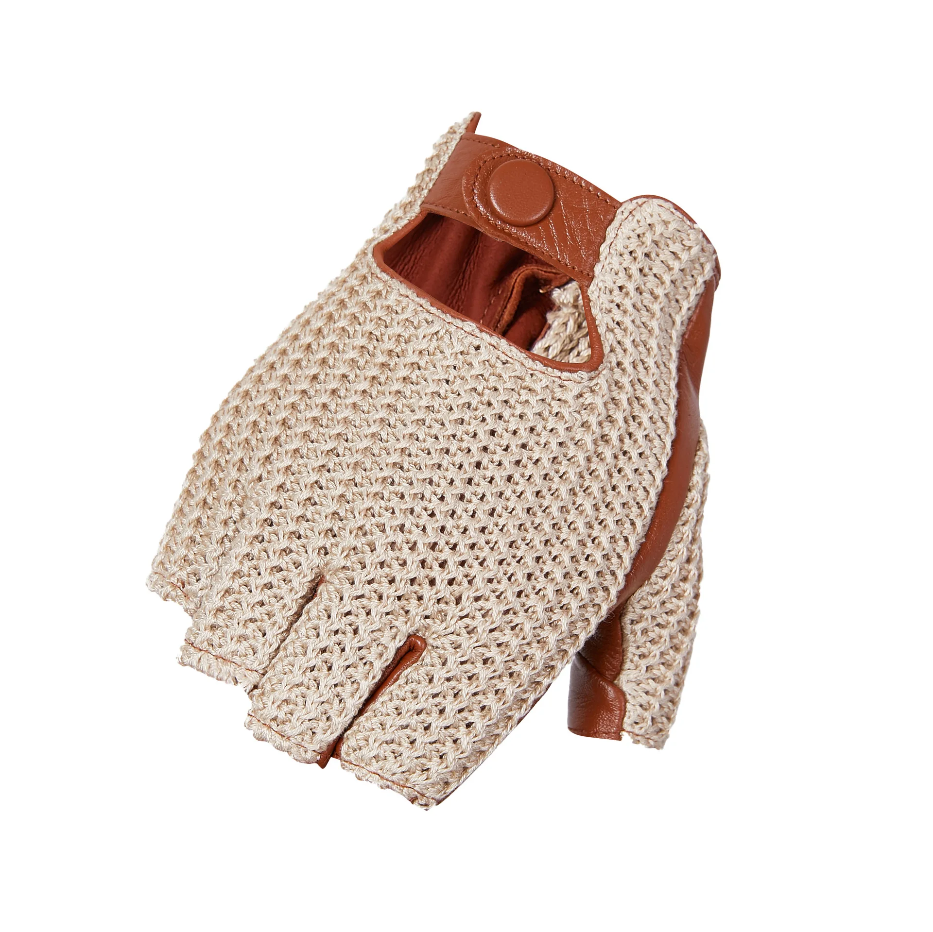 Męskie rękawice bez palców, wy – Leather Driving Glove recenzja i cena