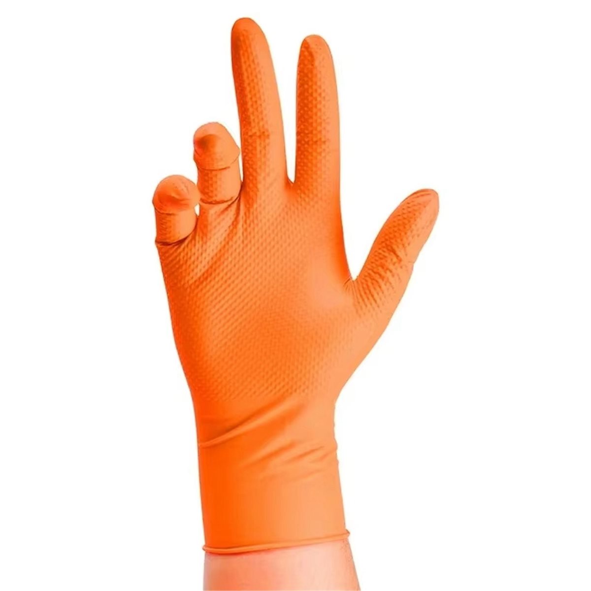 NOWE Wytrzymałe Pomarańczowe R – Nitrile Mechanic Glove recenzja i cena
