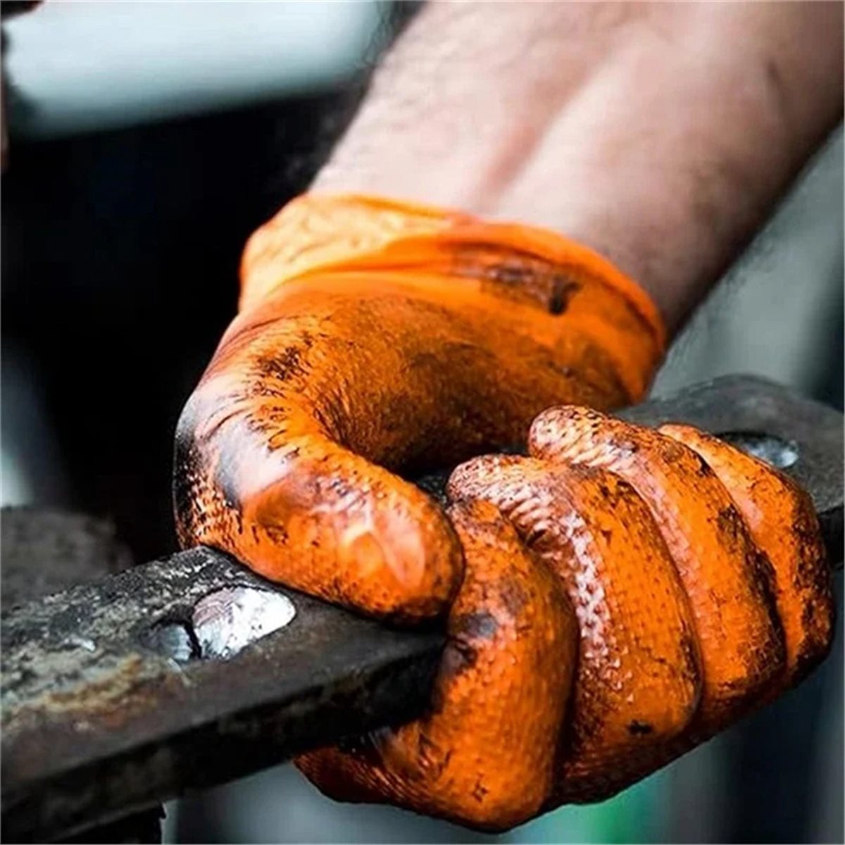 NOWE Wytrzymałe Pomarańczowe R – Nitrile Mechanic Glove recenzja i cena